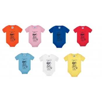 Body niemowlęce z grafiką "Buntownik Mamusi" 7 kolorów do wyboru